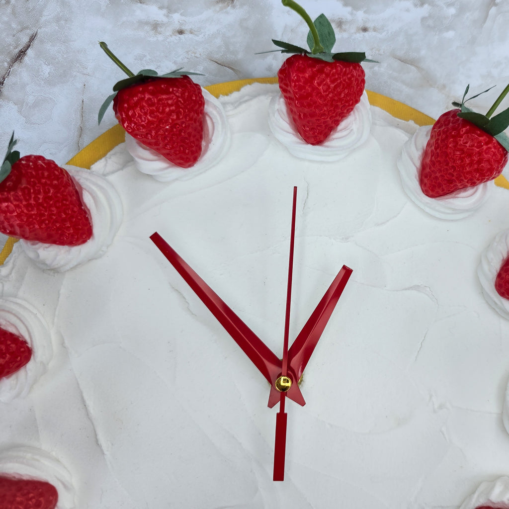 Strawberry Shortcake Faux Cake Clock