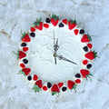 Berry Chantilly Faux Cake Clock